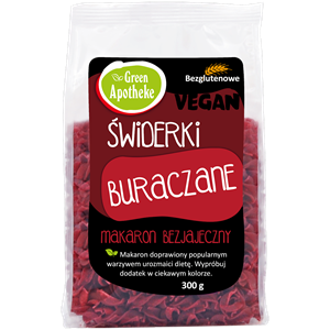 MAKARON (KUKURYDZIANY Z BURAKIEM) ŚWIDERKI BEZGLUTENOWY 300 g - APOTHEKE