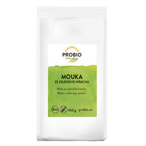 MĄKA Z ZIELONEGO GROSZKU BEZGLUTENOWA BIO 450 g - PROBIO