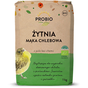 MĄKA ŻYTNIA CHLEBOWA TYP 720 BIO 1 kg - PROBIO