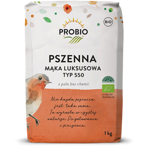 MĄKA PSZENNA LUKSUSOWA TYP 550 BIO 1 kg - PROBIO