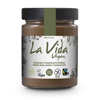 KREM CZEKOLADOWO - ORZECHOWY BEZGLUTENOWY FAIR TRADE BIO 270 g - LA VIDA