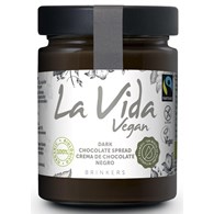 KREM Z CIEMNEJ CZEKOLADY BEZGLUTENOWY FAIR TRADE BIO 270 g - LA VIDA