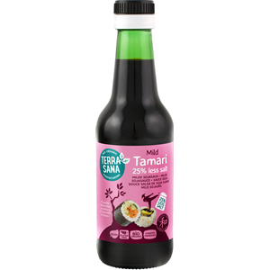 SOS SOJOWY TAMARI 25 % MNIEJ SOLI BEZGLUTENOWY BIO 250 ml - TERRASANA