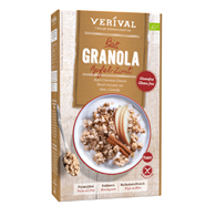GRANOLA BŁONNIKOWA Z JABŁKIEM I CYNAMONEM BEZGLUTENOWA BIO 325 g - VERIVAL
