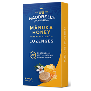 PASTYLKI DO SSANIA MIÓD MANUKA MGO 570+ UMF 16+ 22 g - HADDRELL'S OF CAMBRIDGE